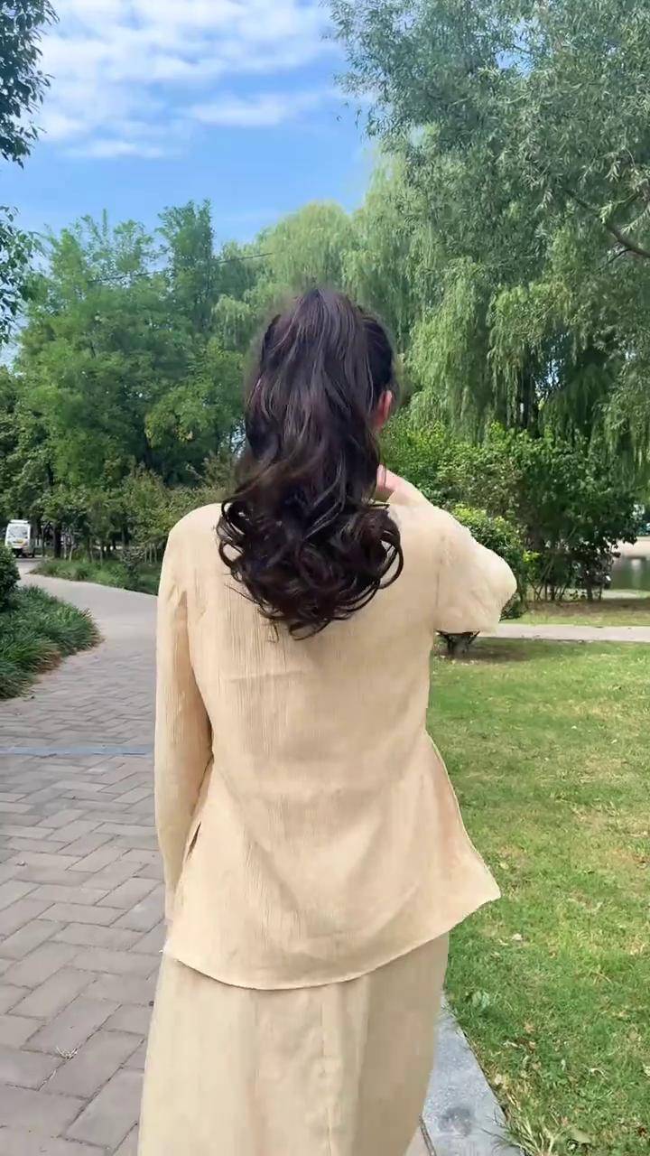 好看才是氛围感的秘密美丽头发我做主 高马尾 背影杀