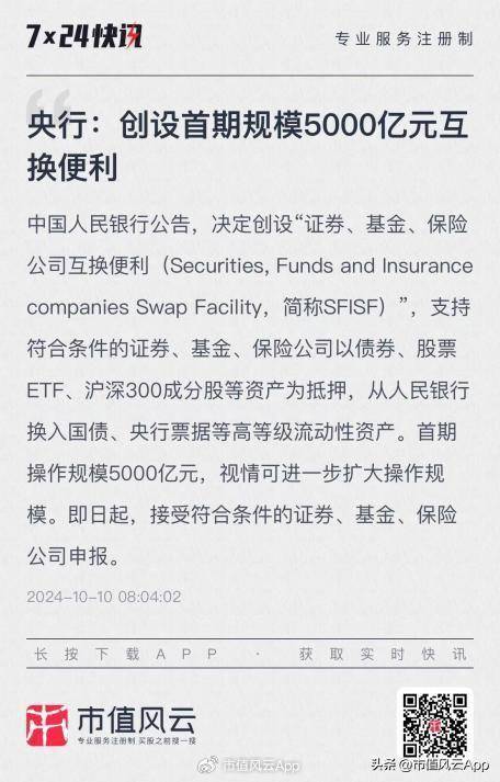 首期5000亿!互换便利落地,普通投资者如何搭便车?_增量资金_券商_央行