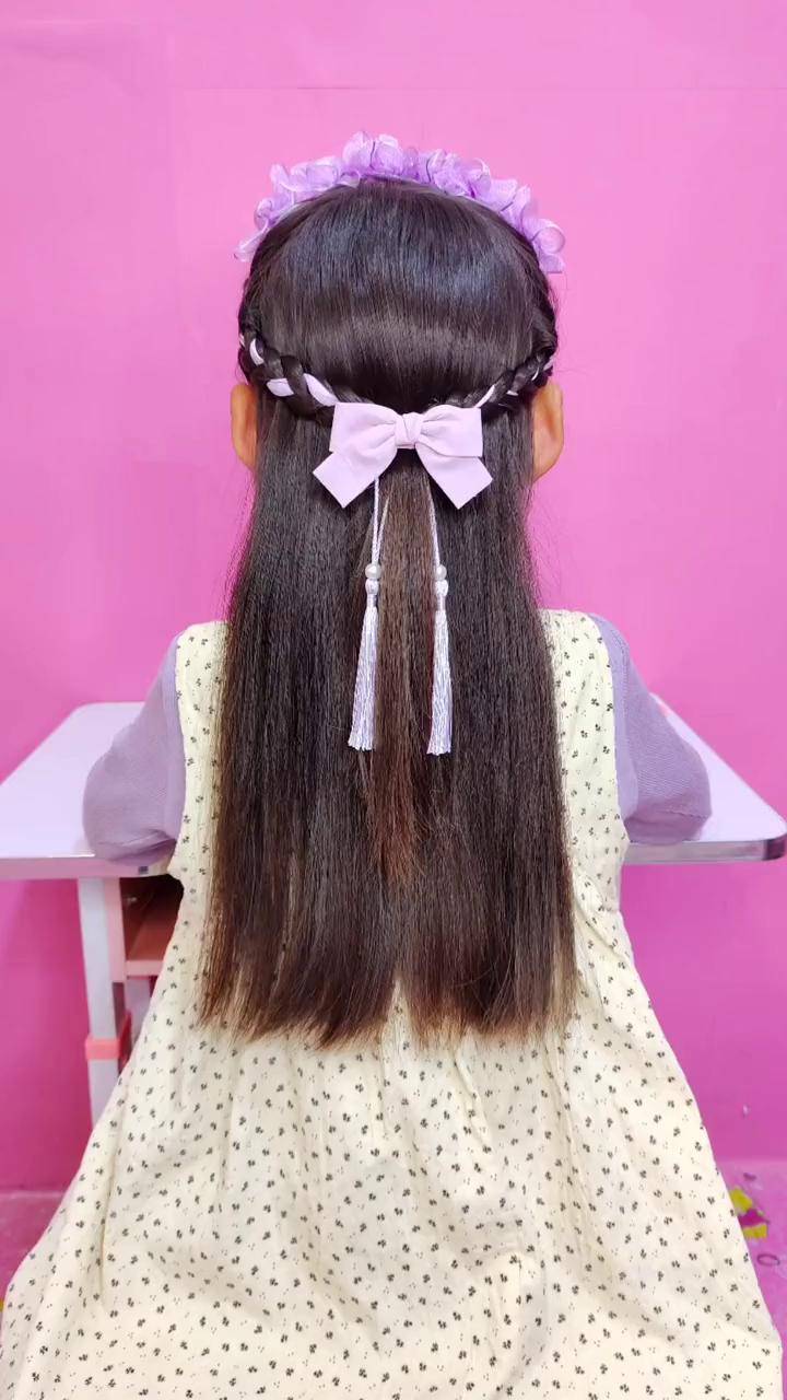 花仙子披肩发儿童编发编发萌萌儿童编发dou小助手