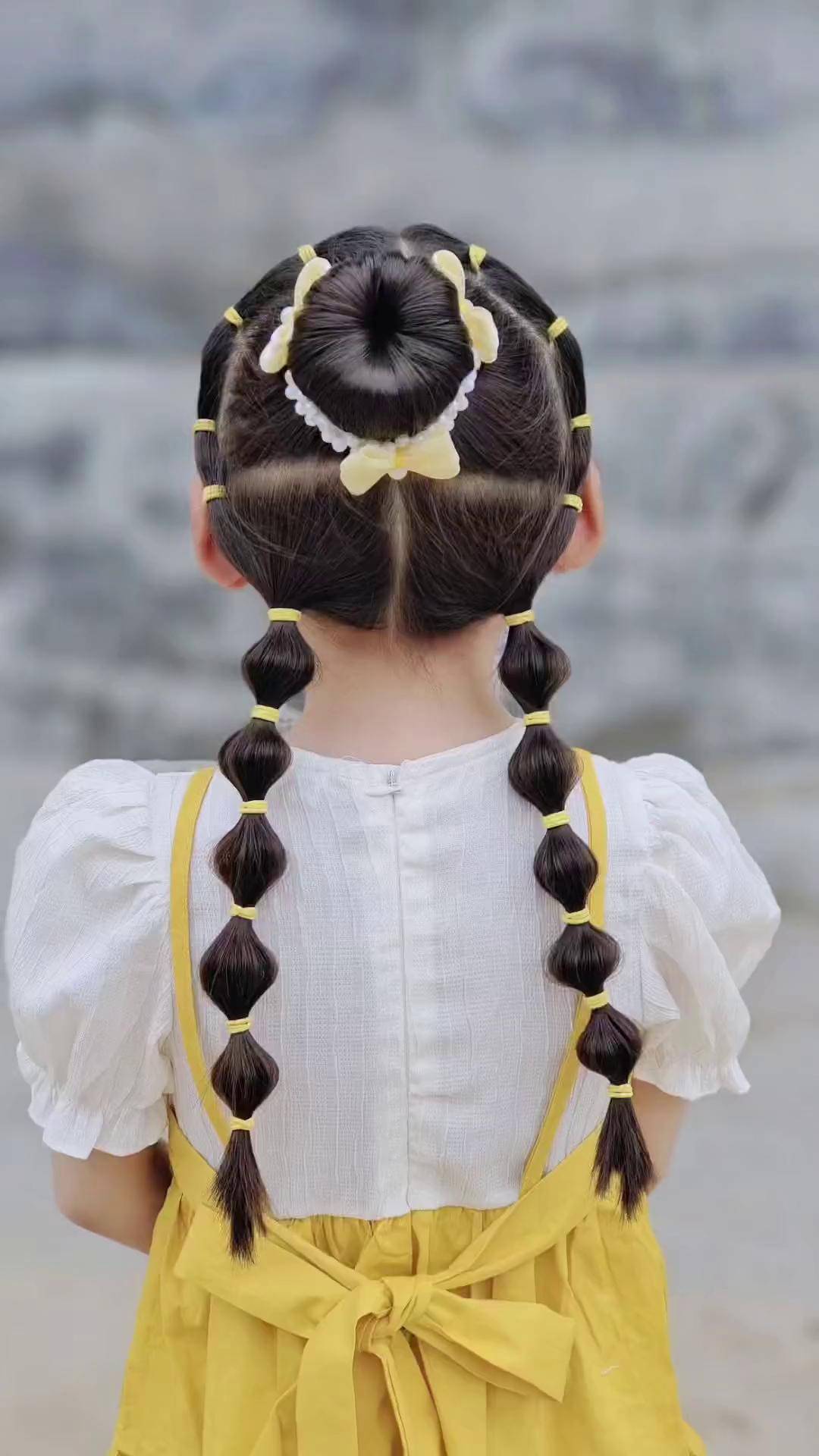 儿童编发夏日清凉发型生女儿就是用来打扮的小辫小辫扎起来