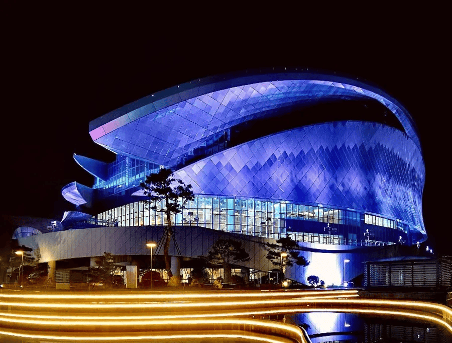 宝鸡大剧院夜景图片