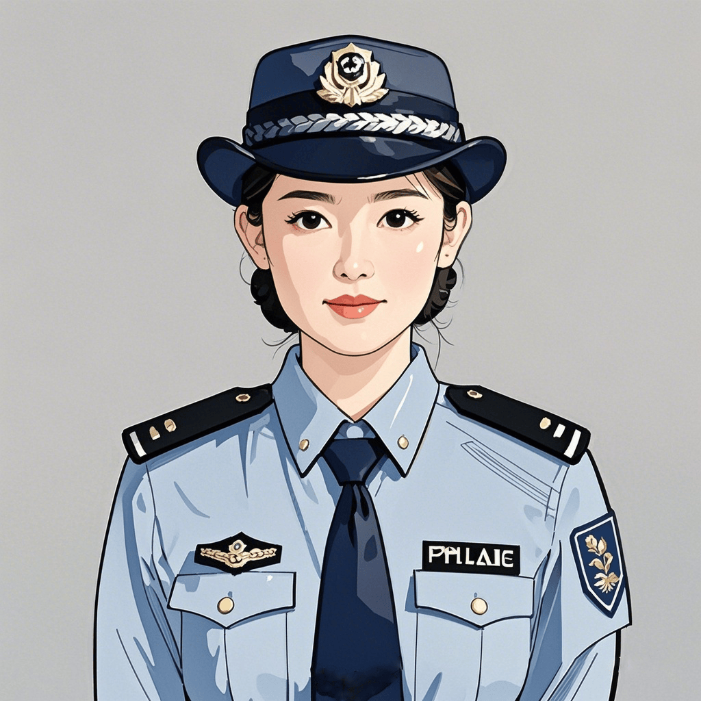 职业头像适合女警察用
