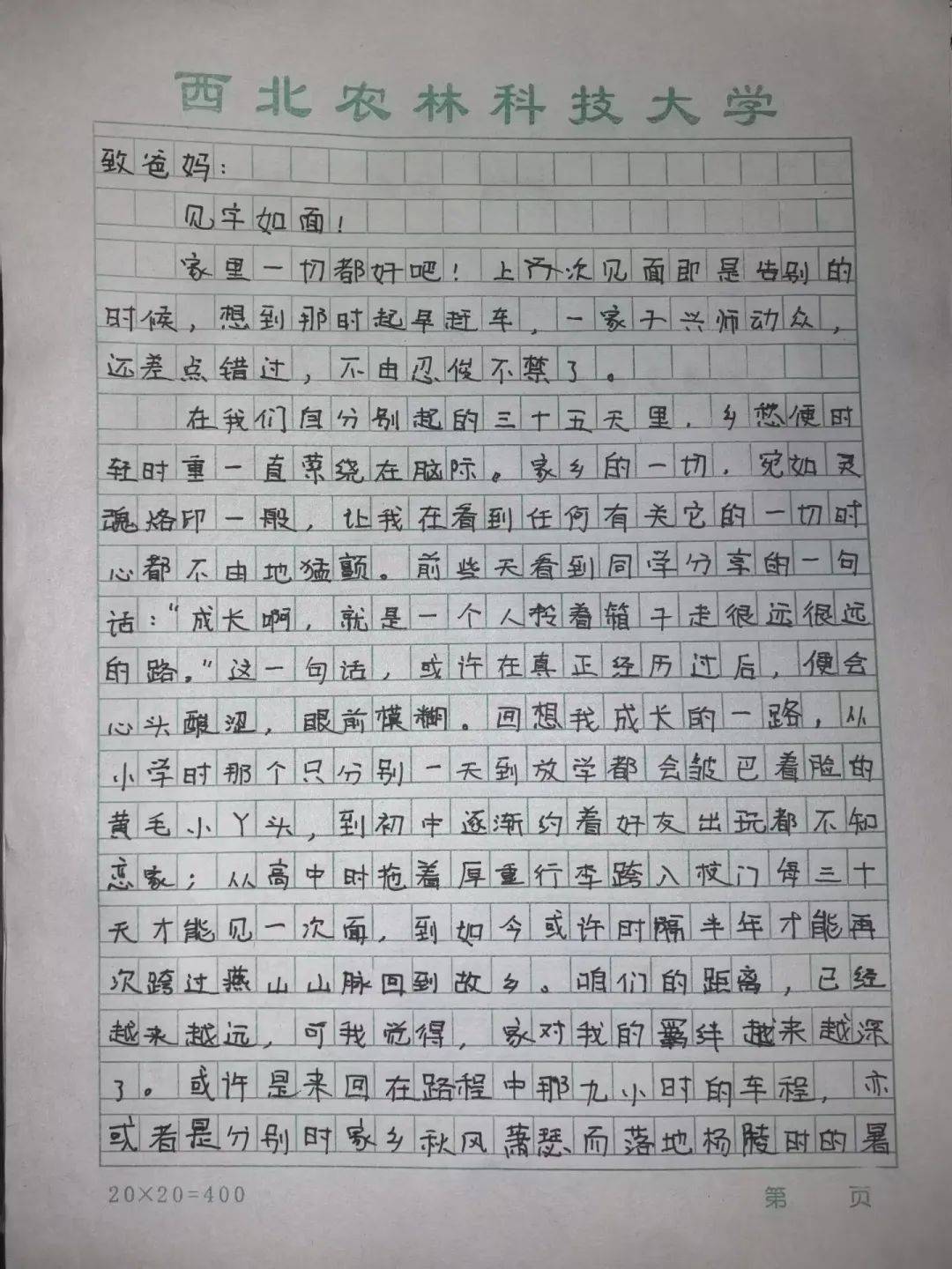 最美家书范文200字(最美家书300字5篇)