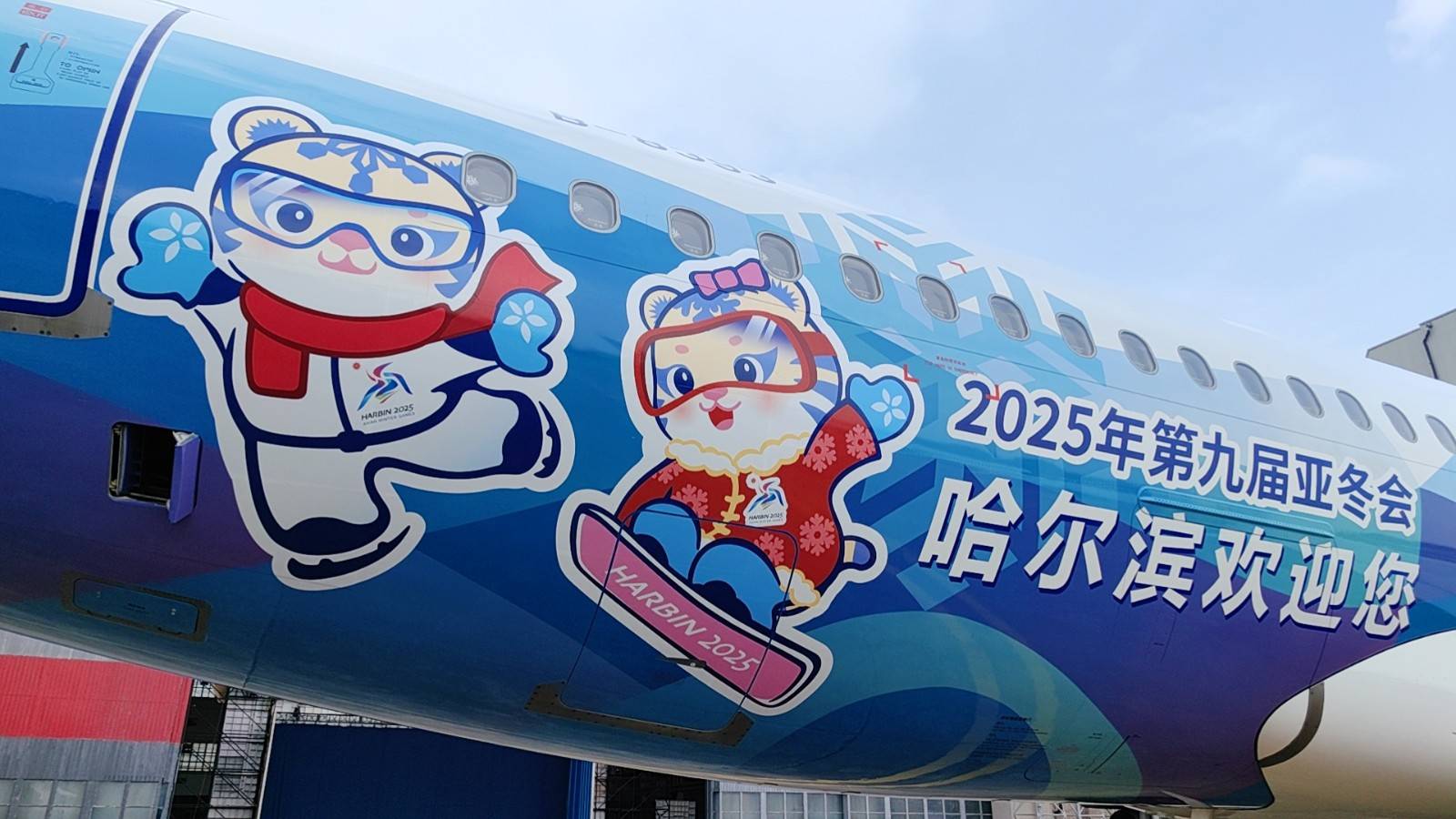 亚冬会倒计时100天| “亚冬号”主题彩绘飞机惊艳亮相_搜狐网