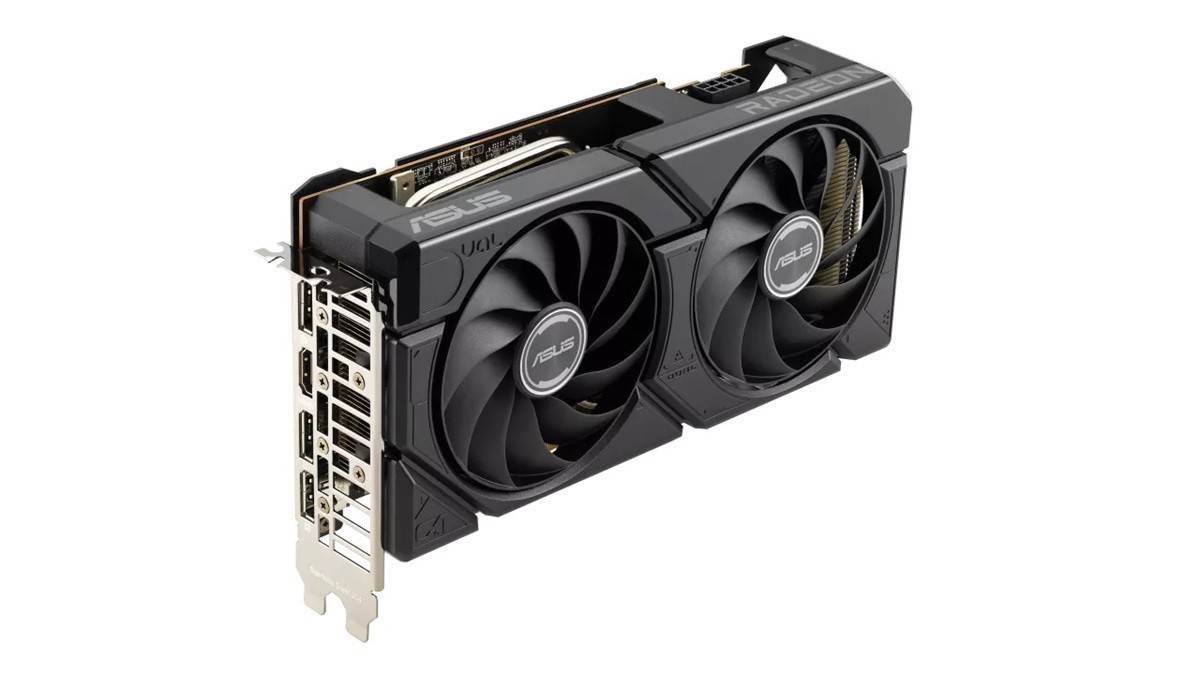 华硕推出Dual Radeon RX 7600 EVO OC显卡，换用新散热模块