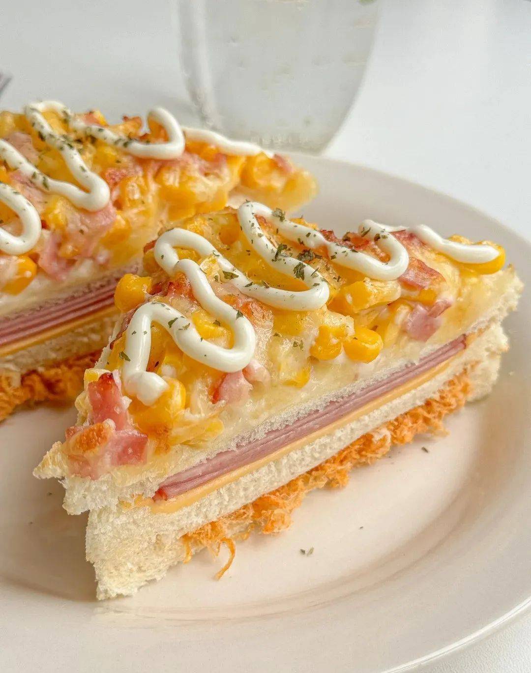 成功复刻某利来芝士玉米三明治,吃一口超级满足!