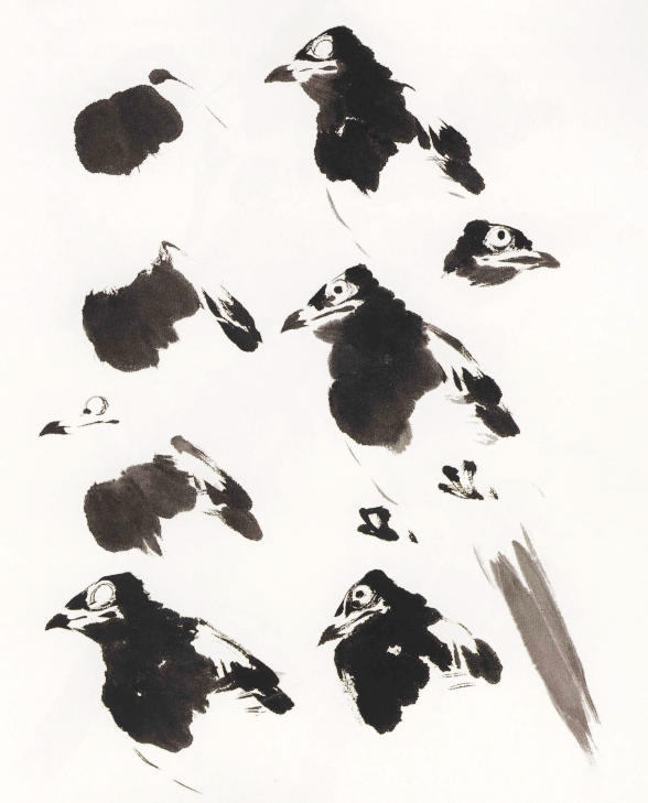 名家教你学国画:萧朗先生示范写意禽鸟画法