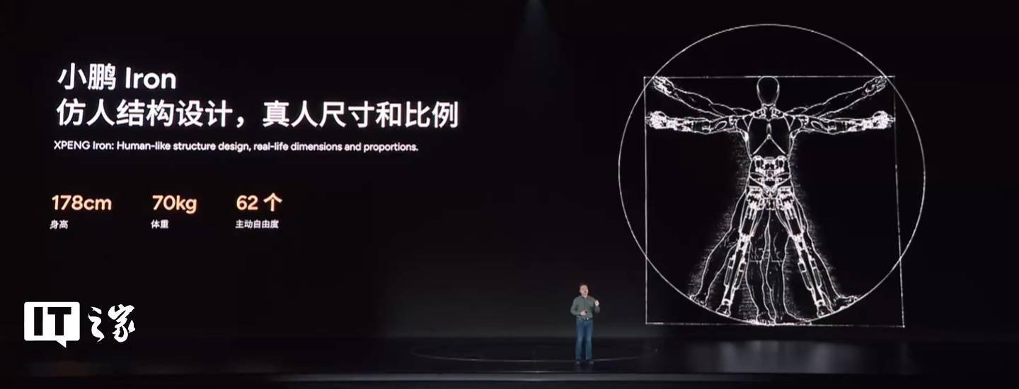 小鹏AI 机器人Iron 亮相：身高178cm，拥有62 个主动自由度_搜狐网