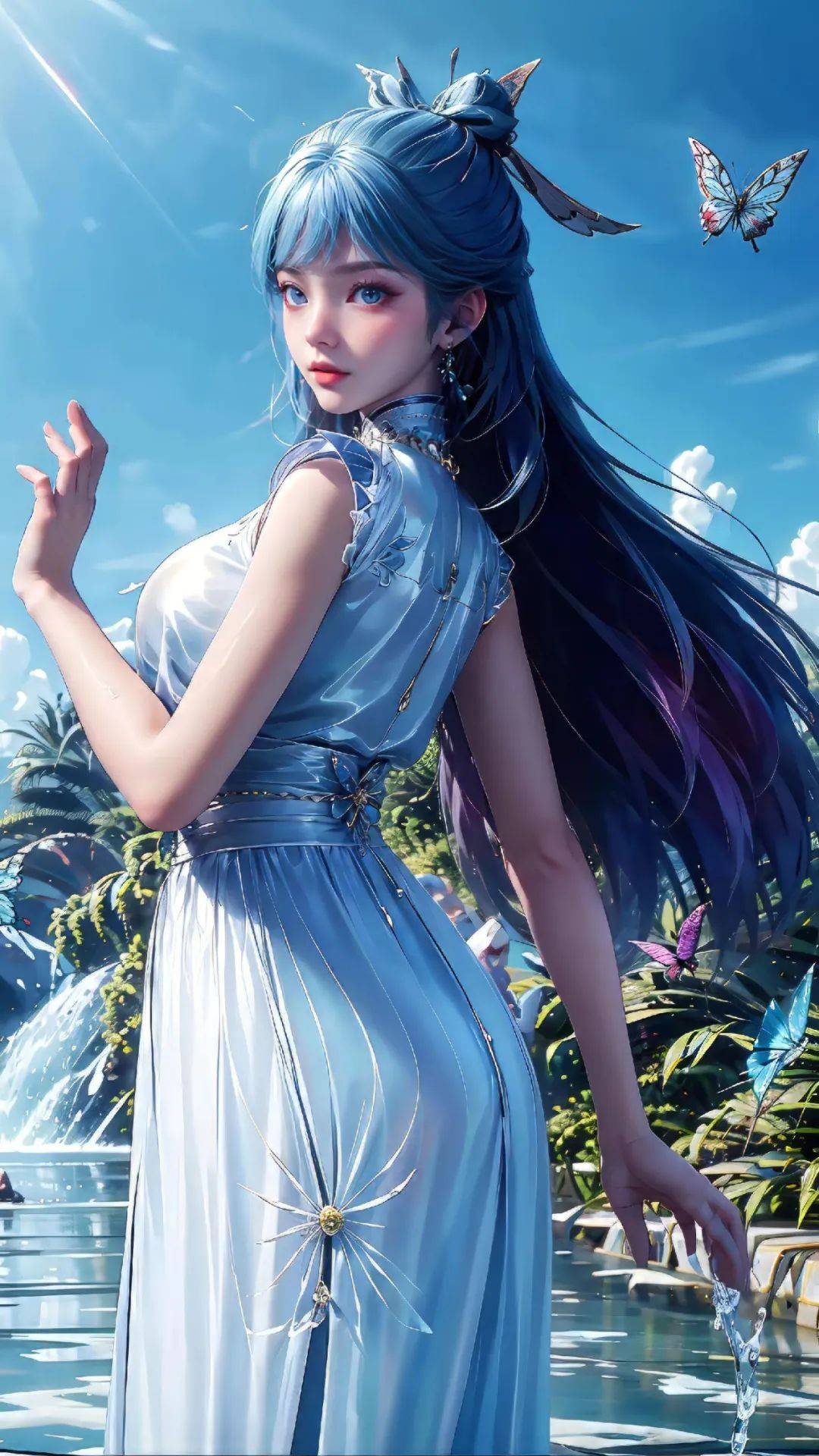 绝世唐门:王冬儿绝美旗袍造型壁纸来了,第七张绝了,霍雨浩真有福气