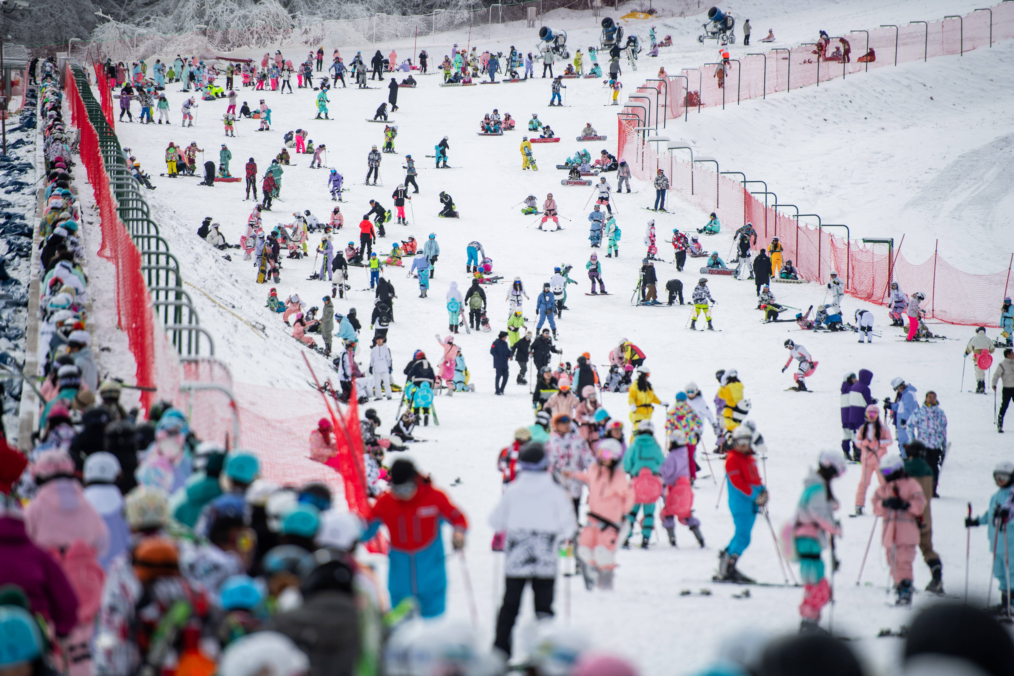 许昌秋湖湿地滑雪图片