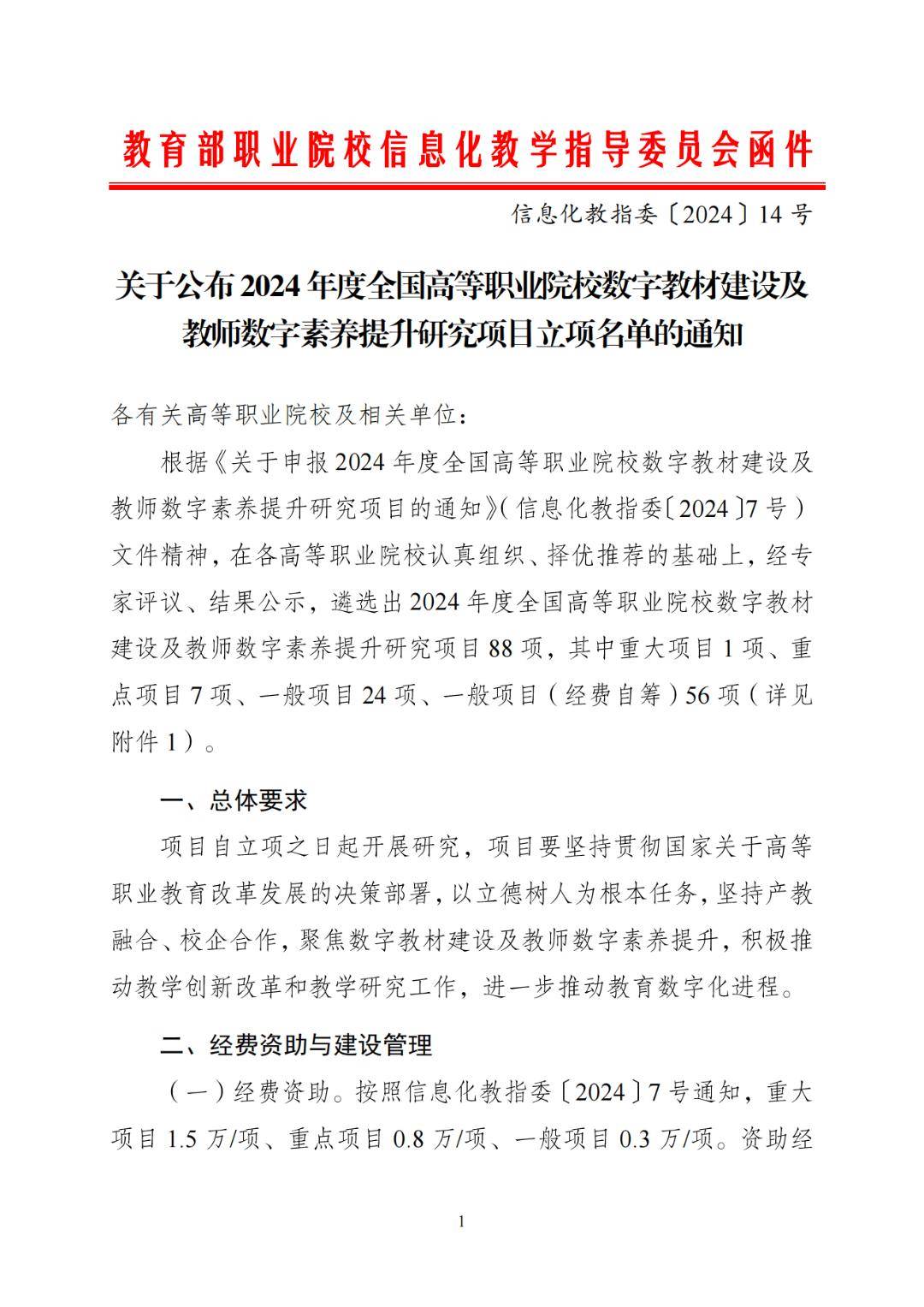 高职88项!教育部公示重要立项名单