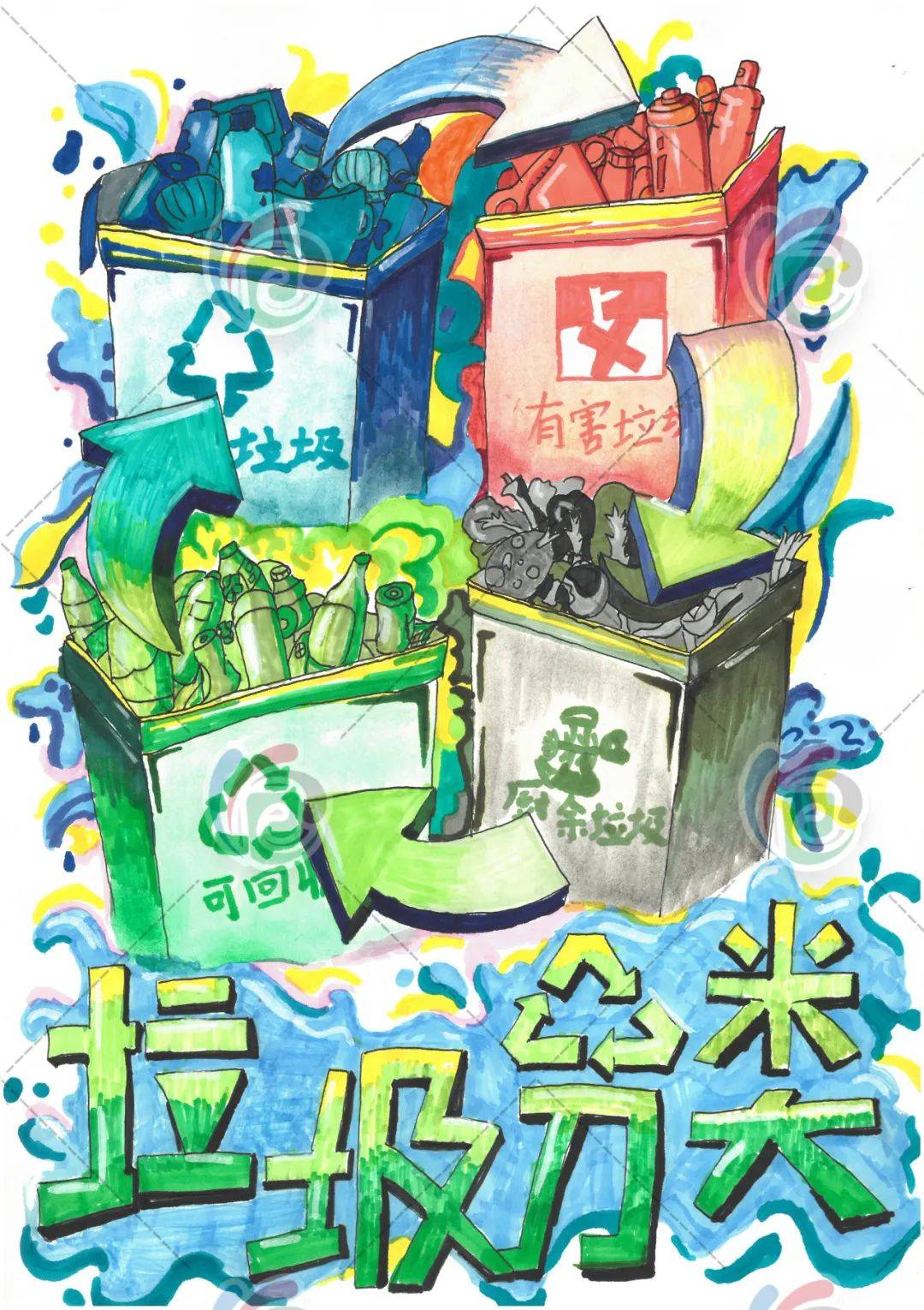 "绘梦绿色地球,共筑分类未来"