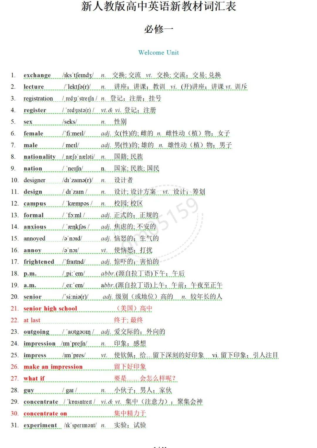 英语单词大全汇总图片