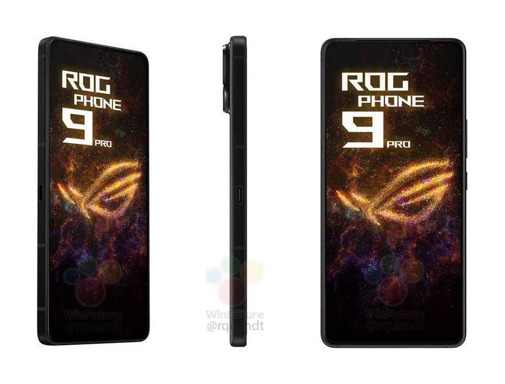 华硕 ROG 游戏手机 9 Pro 高清渲染图曝光