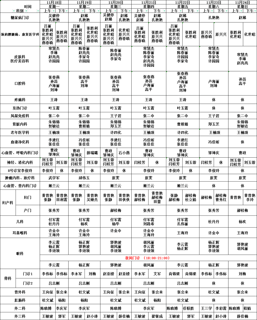 "预约诊疗"早安排】2024年11月18日