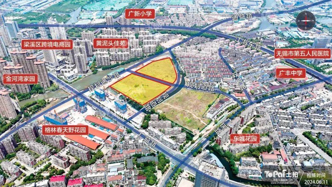 7808元/㎡竞得房企:无锡舜景置业有限公司地块位于洋溪水岸藕塘生活区