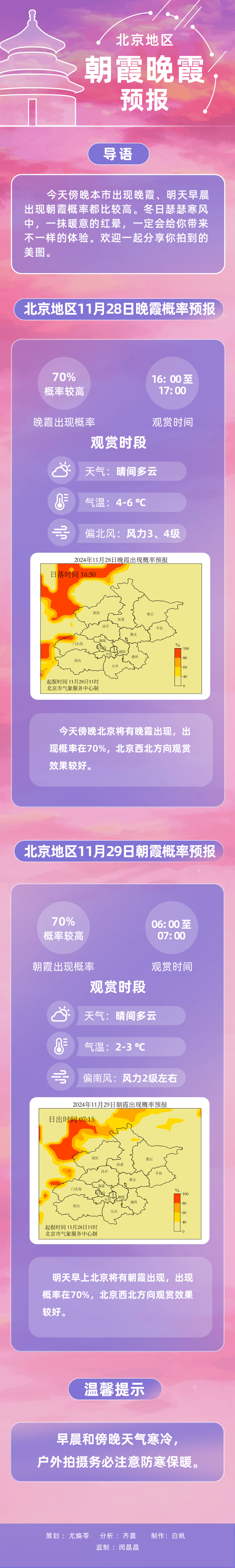 準(zhǔn)備拍照！北京今天傍晚很可能出現(xiàn)——