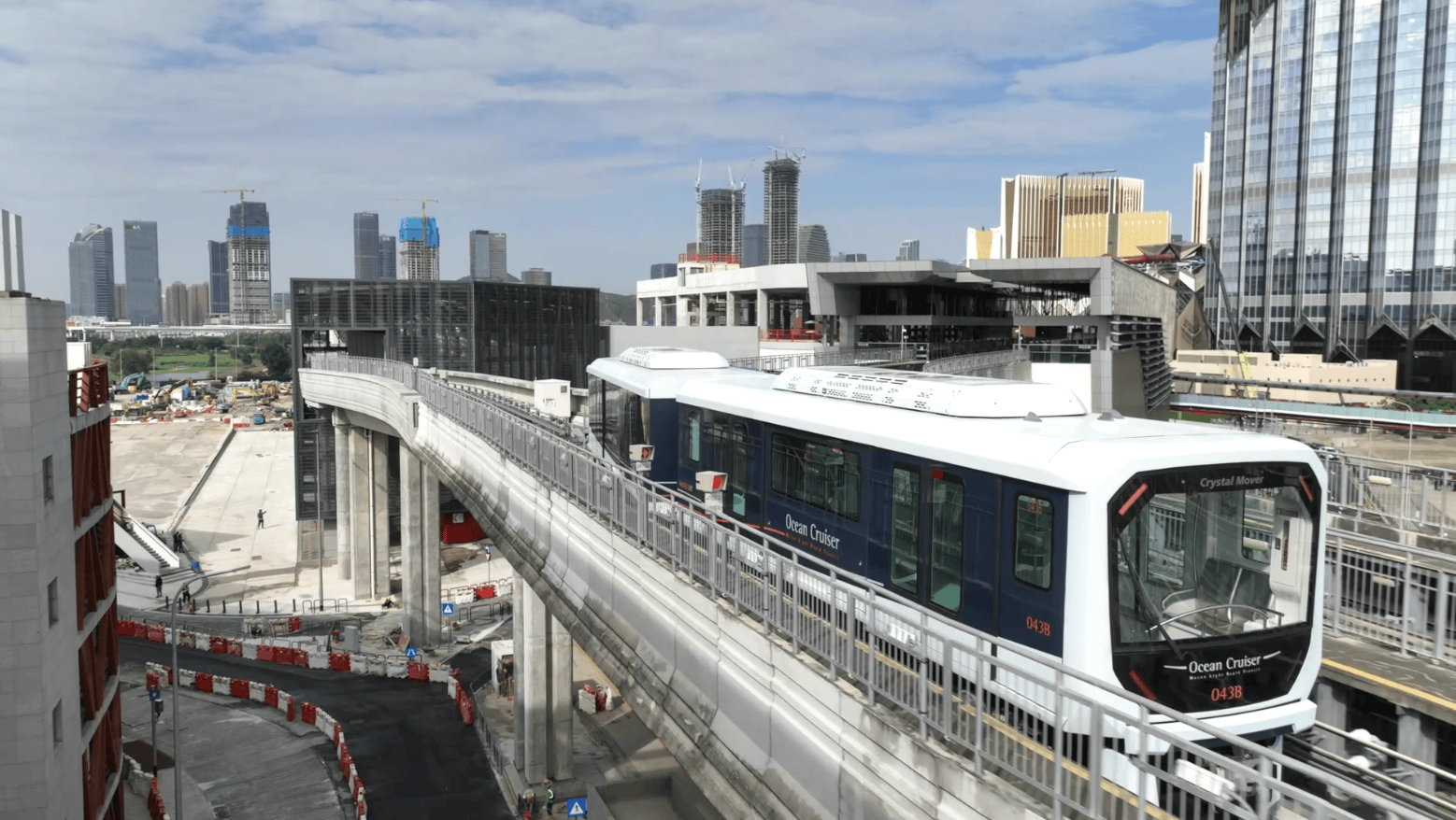 澳门轻轨横琴线将12月2日通车:全程约2分钟 6分钟一班