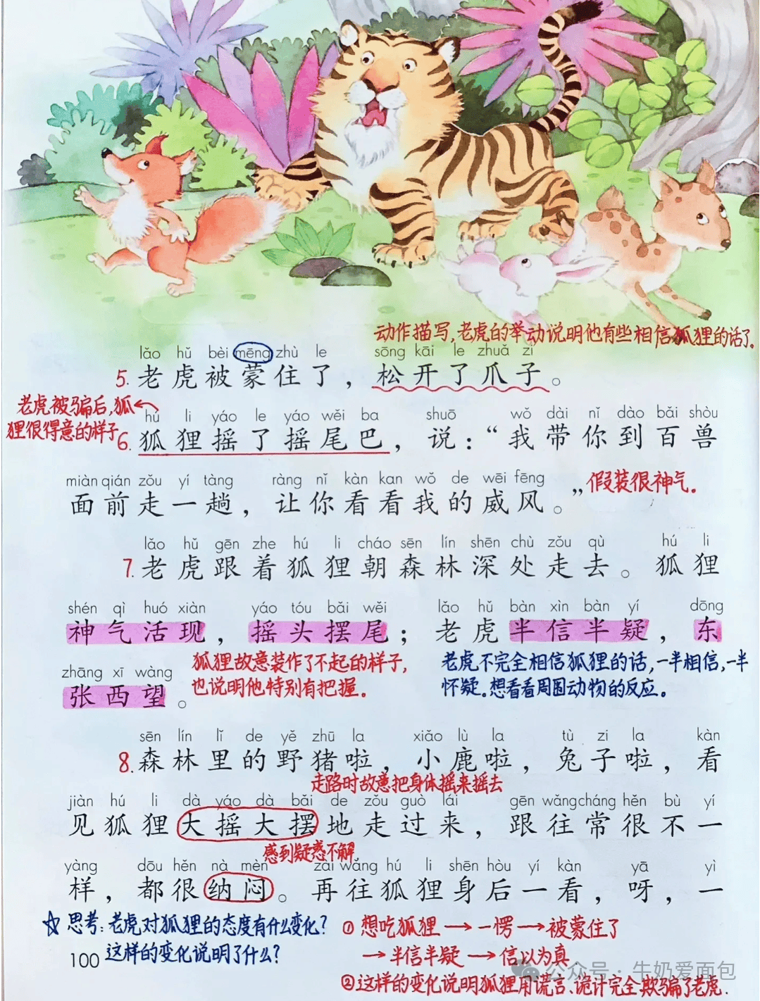第22课《狐假虎威》笔记 同步练习,收藏备用_末尾_文章_电子
