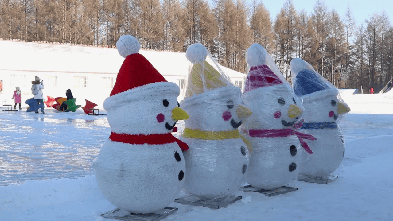 雪圈顶门图片