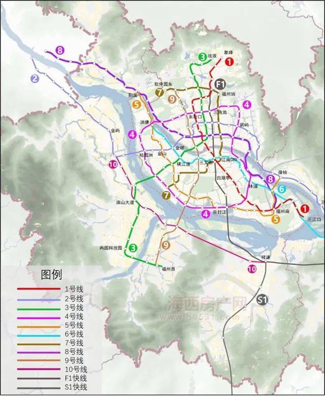 福州8号线地铁线路图图片