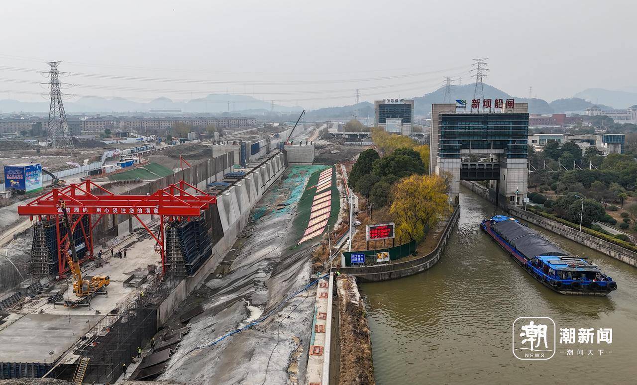 新坝二线茅山运河桥图片