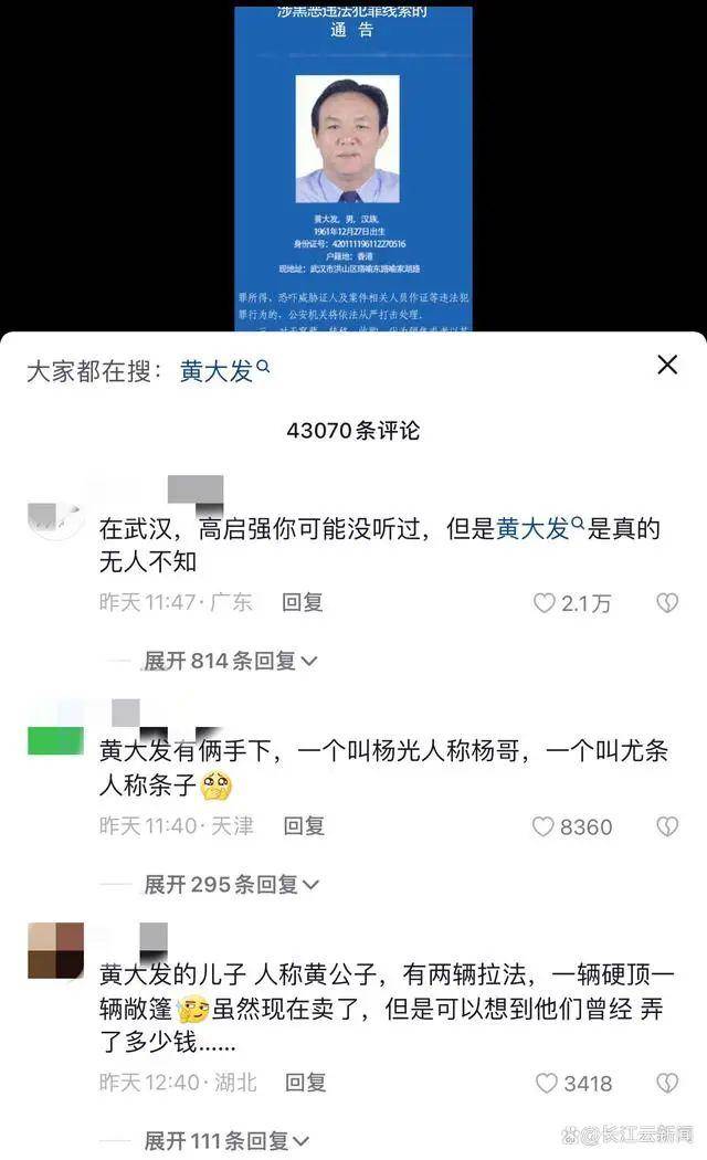 “武漢高啟強(qiáng)”涉黑組織，被湖北公安機(jī)關(guān)打掉