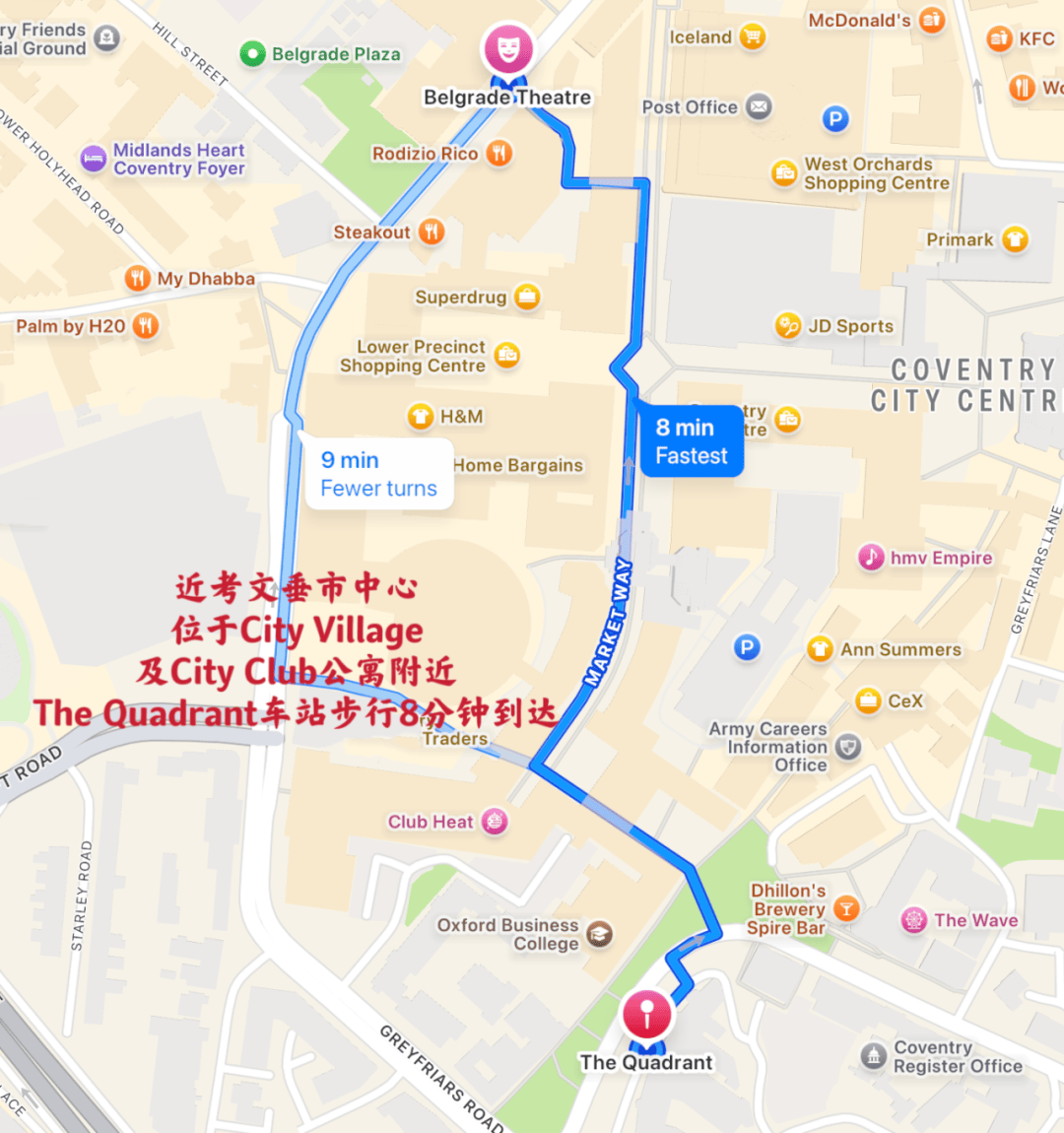 华威大学地图图片