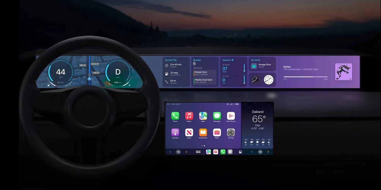 苹果 CarPlay 2.0 新图曝光：支持定制小组件