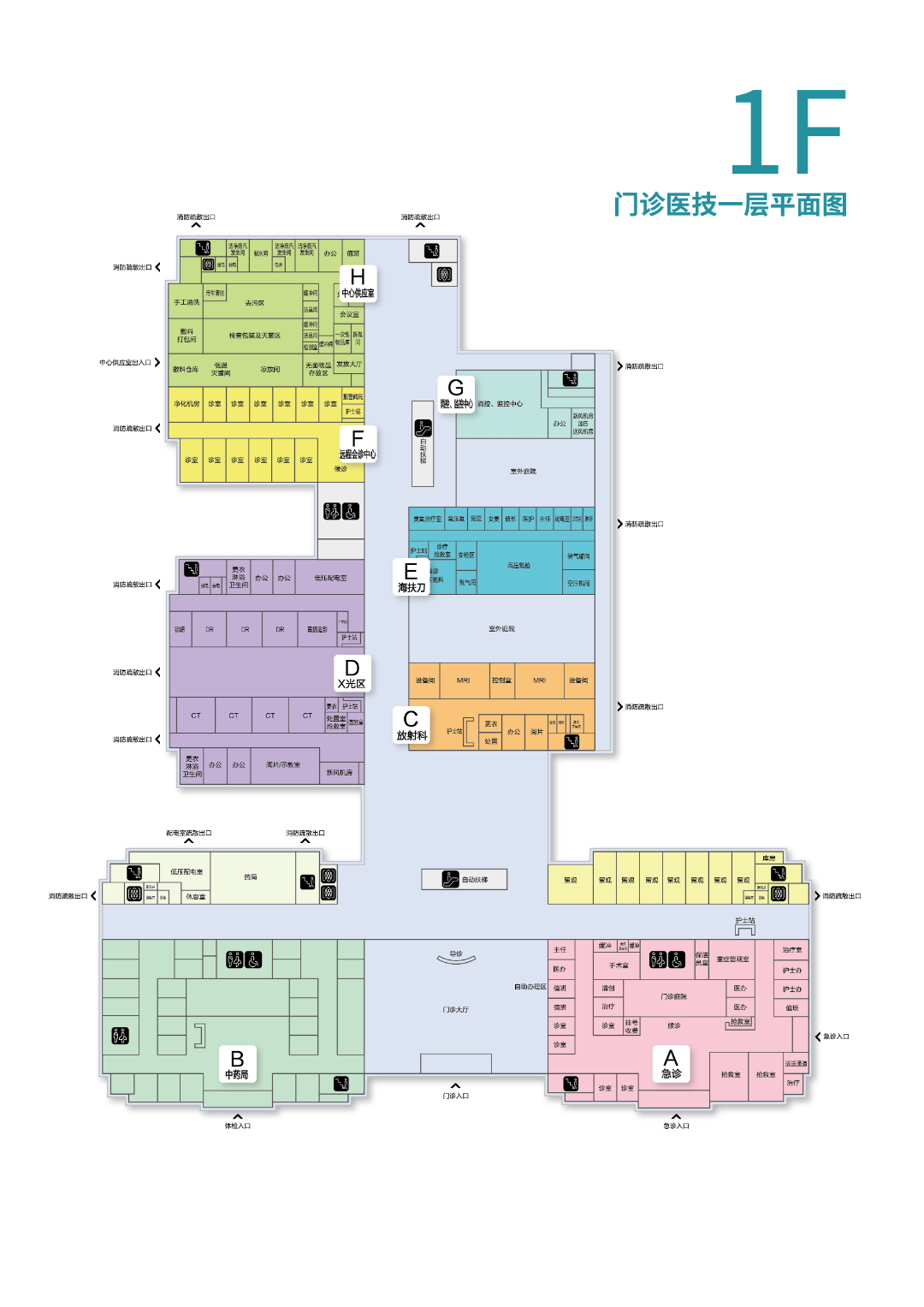 平面示意图绥化市第一医院同康院区