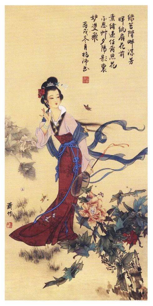 工笔画金陵十二钗,好美!