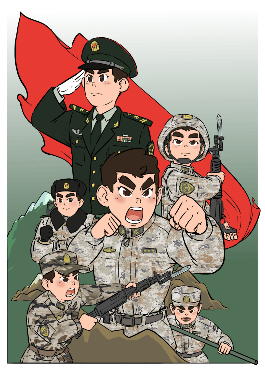 军营迎新春丨蛇年到,练兵忙