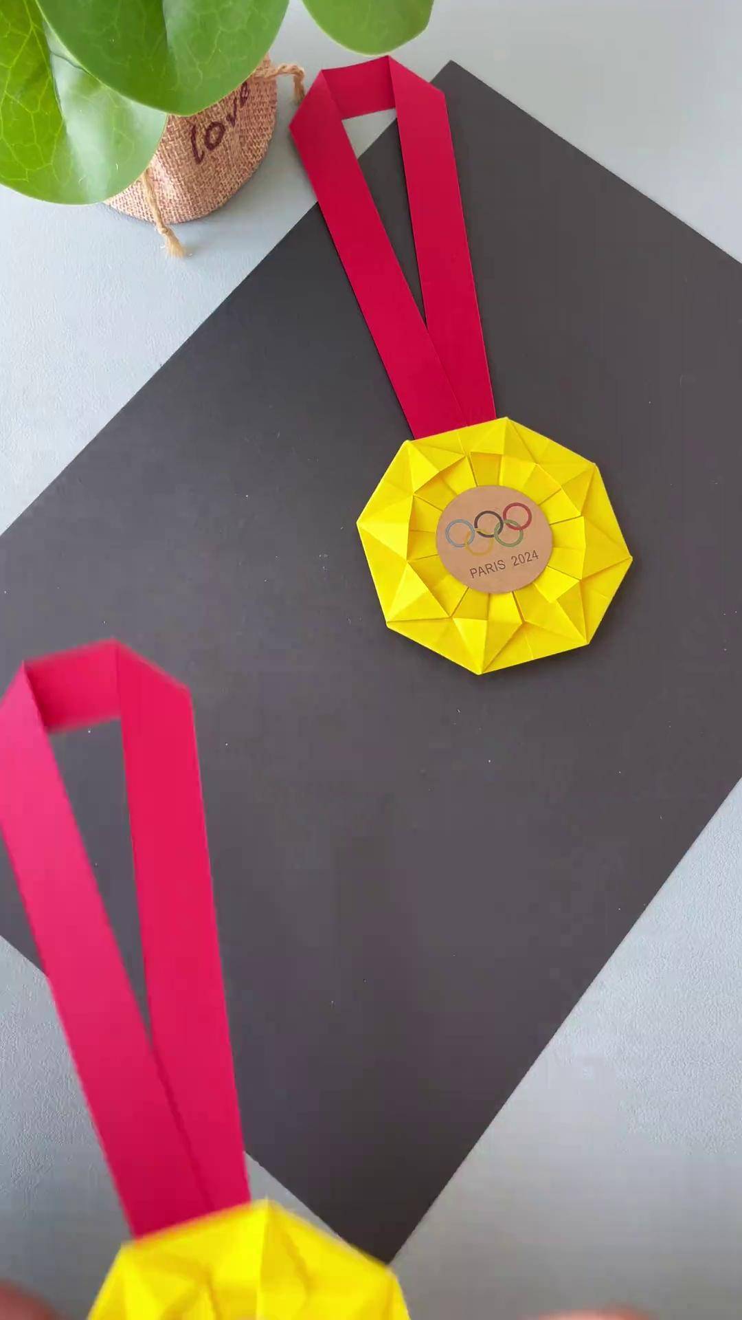手工diy 幼儿园手工 奥运金牌