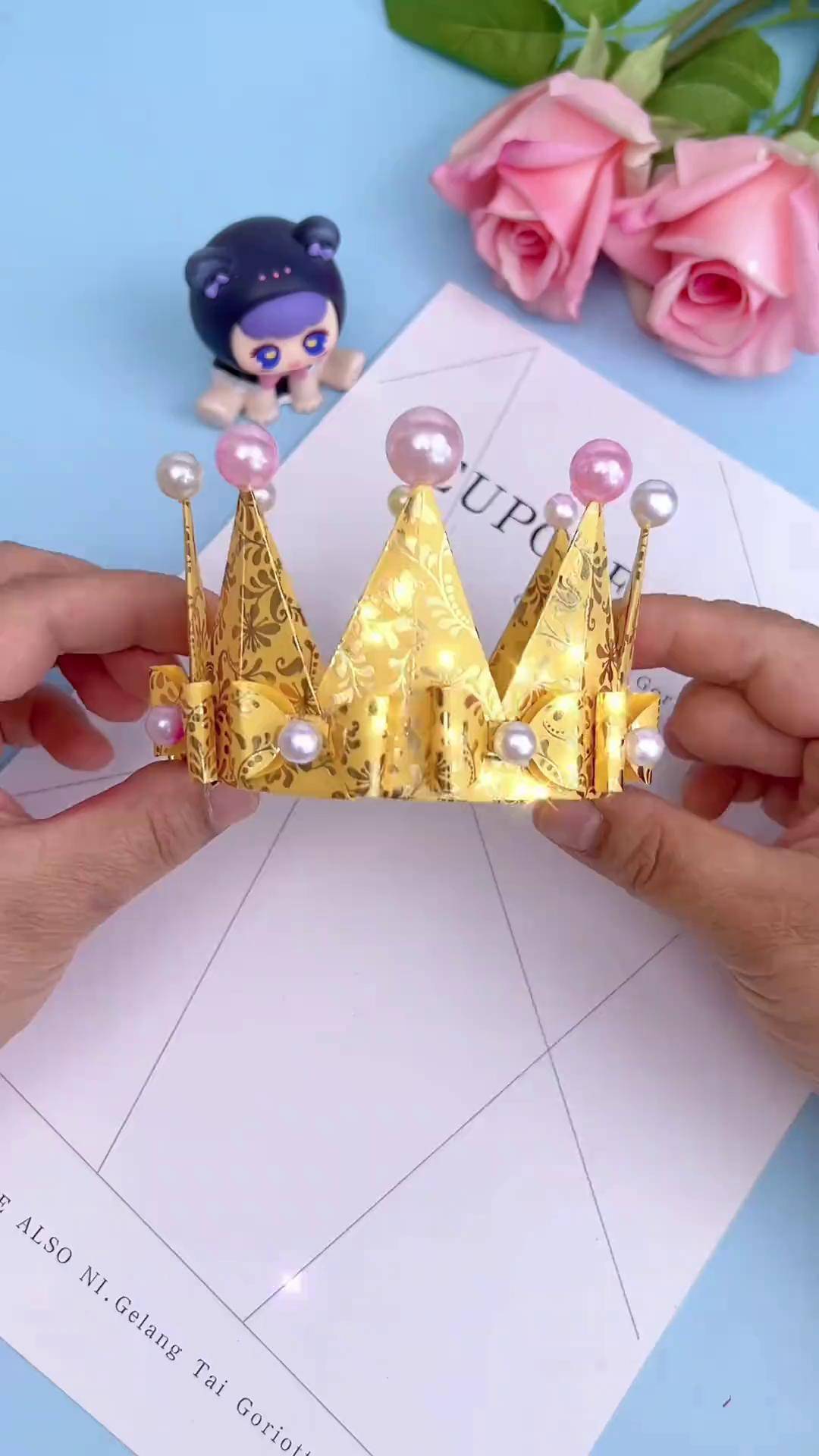 用手工折纸陪孩子一起做个美美的皇冠吧!