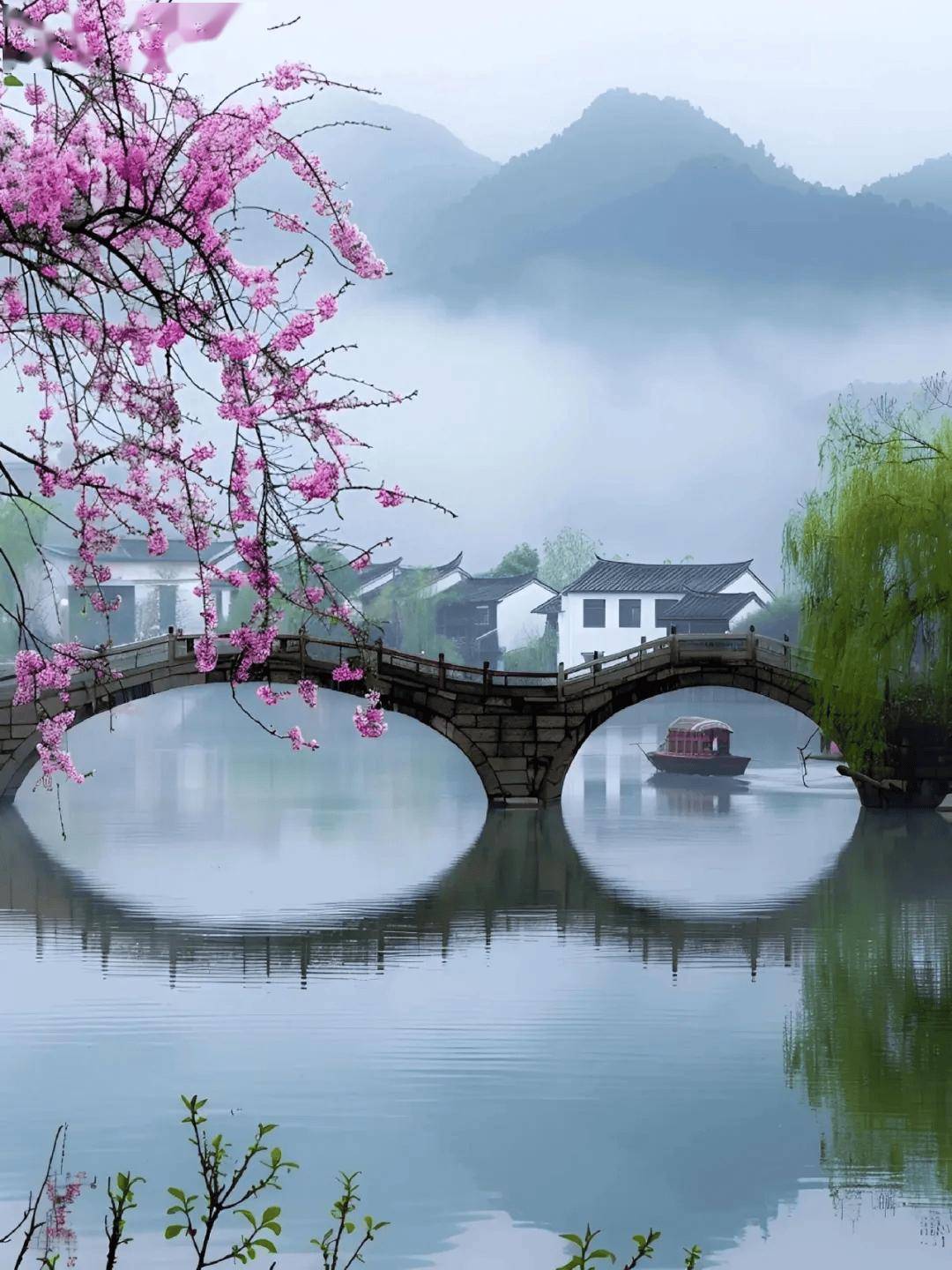 好美的江南春,美成了水墨画!