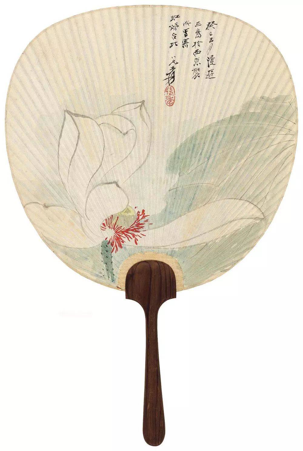 精美花鸟团扇,好看!