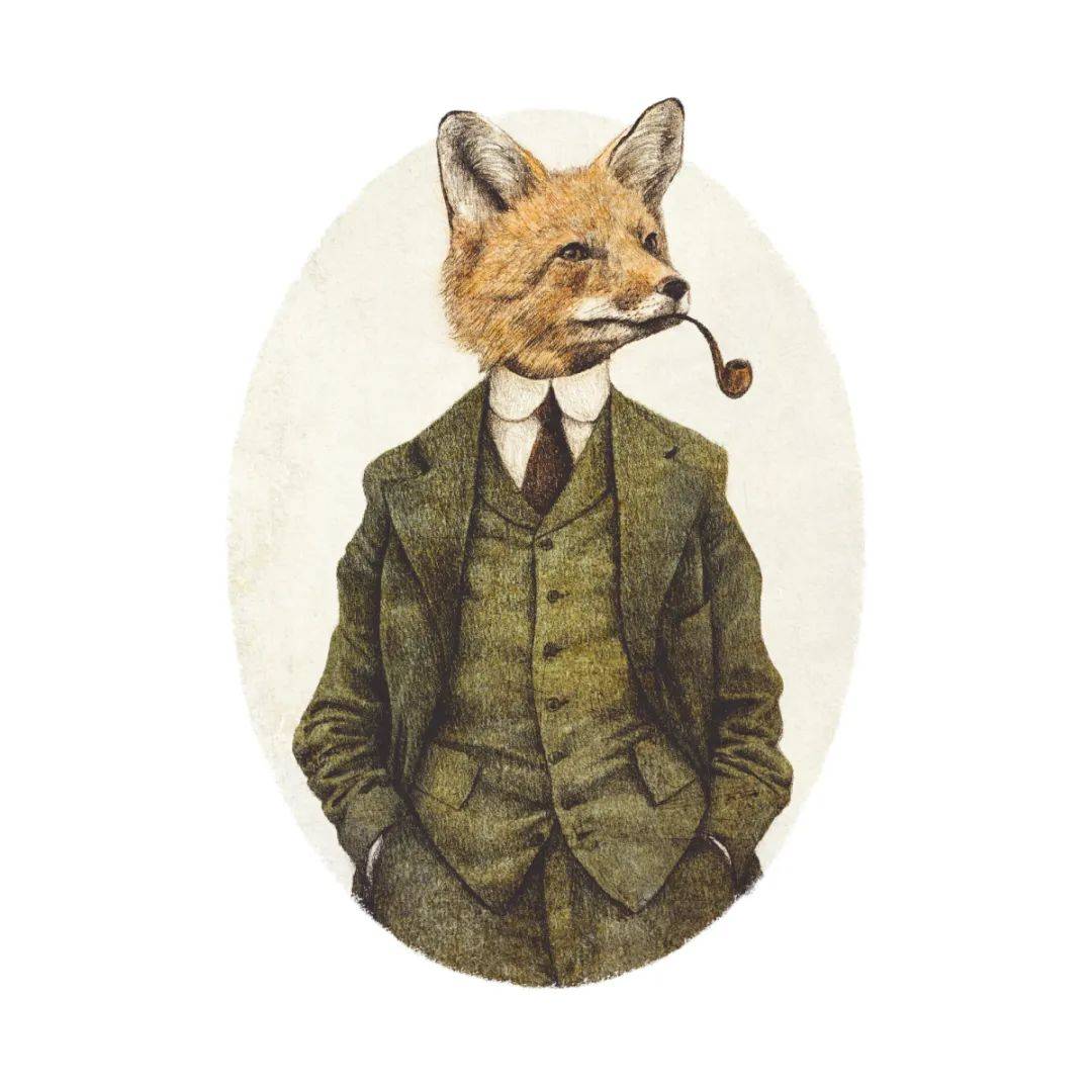 mike koubou:动物拟人的头像系列