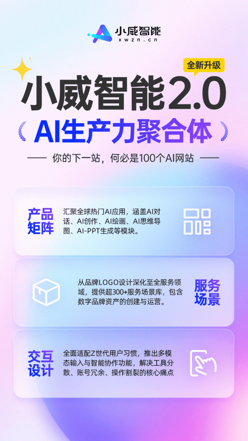 一品威客旗下小威智能全新升级 开启AI生产力聚合新篇章