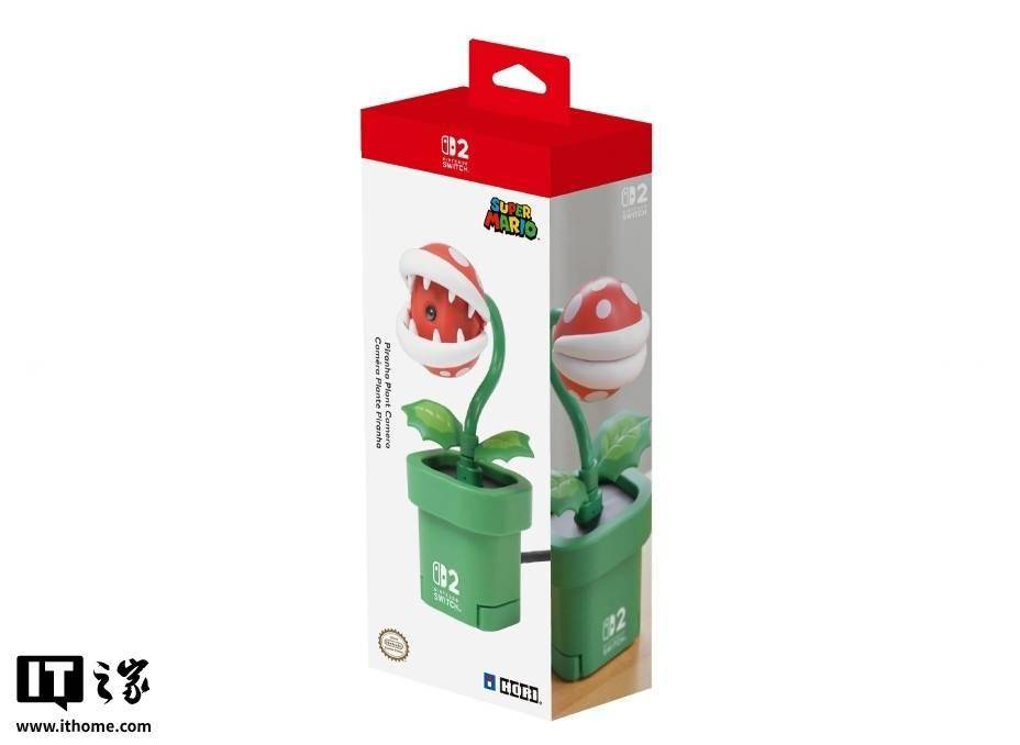 Hori 发布任天堂 Switch 2 游戏机摄像头：“吞食花”设计可防窥