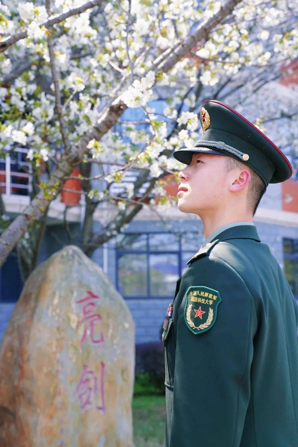 这是中国军校的春日浪漫~