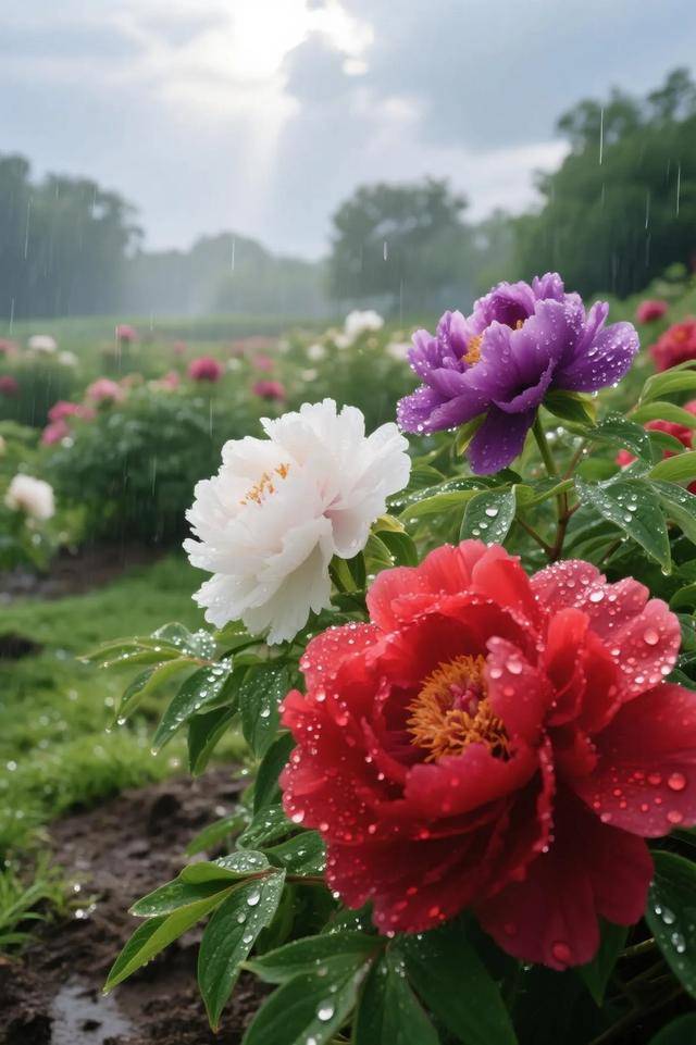 雨后牡丹二十幅