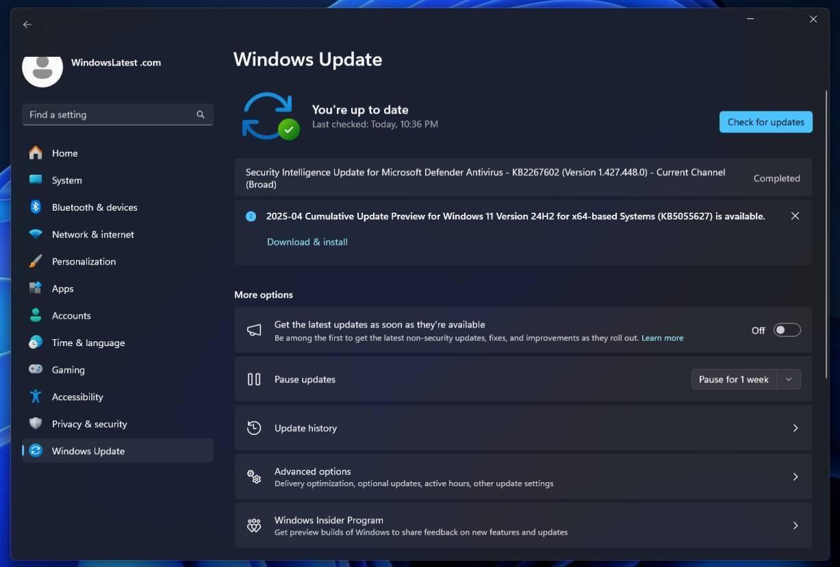 微软介绍 Windows 11 AI+ PC 24H2 四月可选更新三大特性