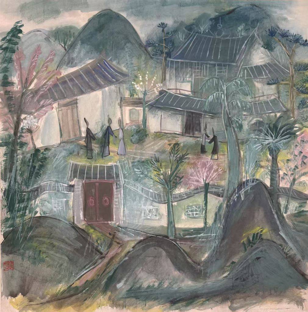 林风眠白纱仕女庭园等18幅经典作品首次在沪展出(图2)