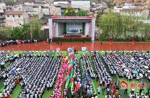 武山二中第八届田径运动会开幕体育表演活力 