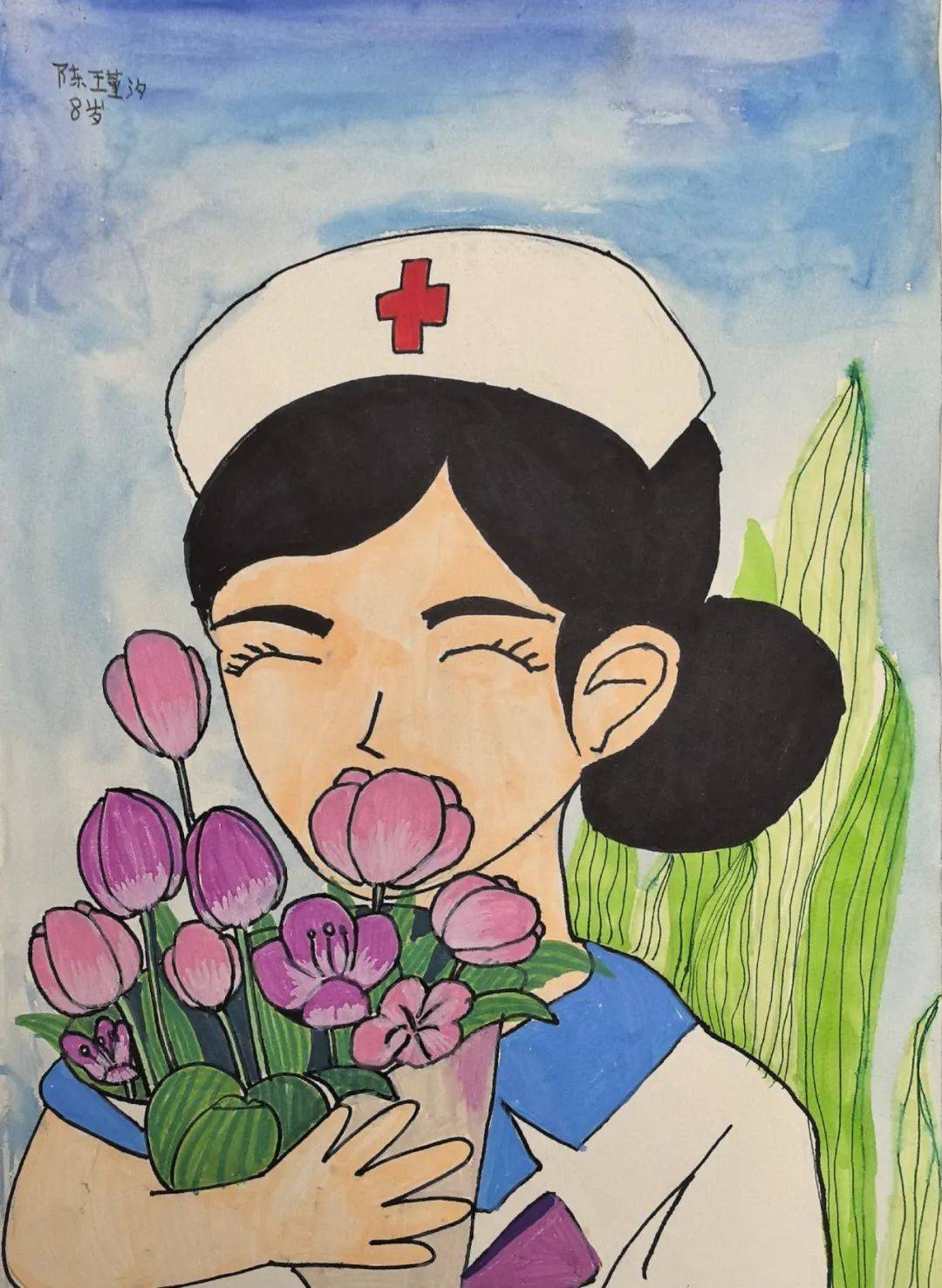 绘就温暖——邀您共赏"童心绘梦·礼赞天使"国际护士节主题绘画作品