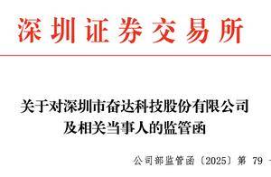 奋达科技及董事长肖奋收监管函，涉非经营性占用资金近千万元