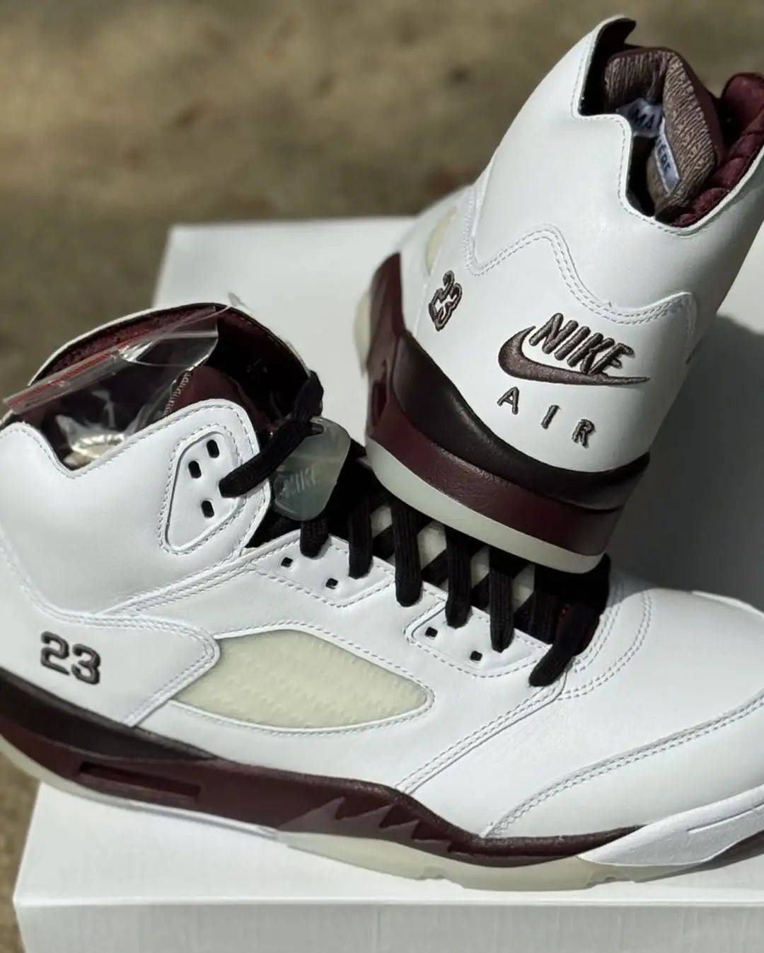 a ma maniére x air jordan 5 violet ore货号ib1528