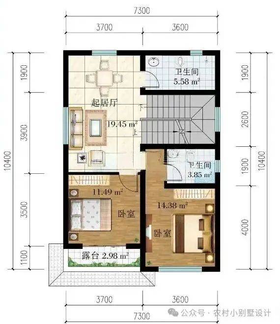 80平二层小户型时尚天花板,18套二层简约不简单农村自建房别墅