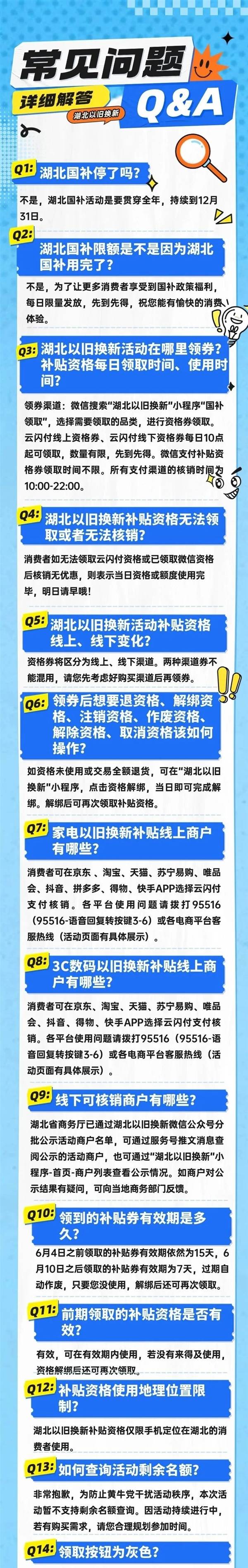 湖北确认：国补贯穿全年！每日限量发放资格