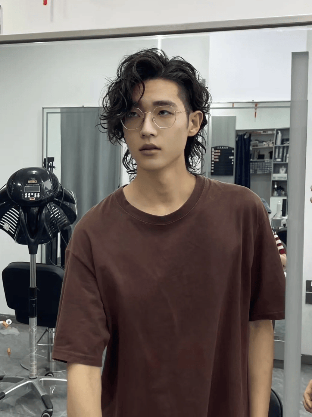 男生长发参考